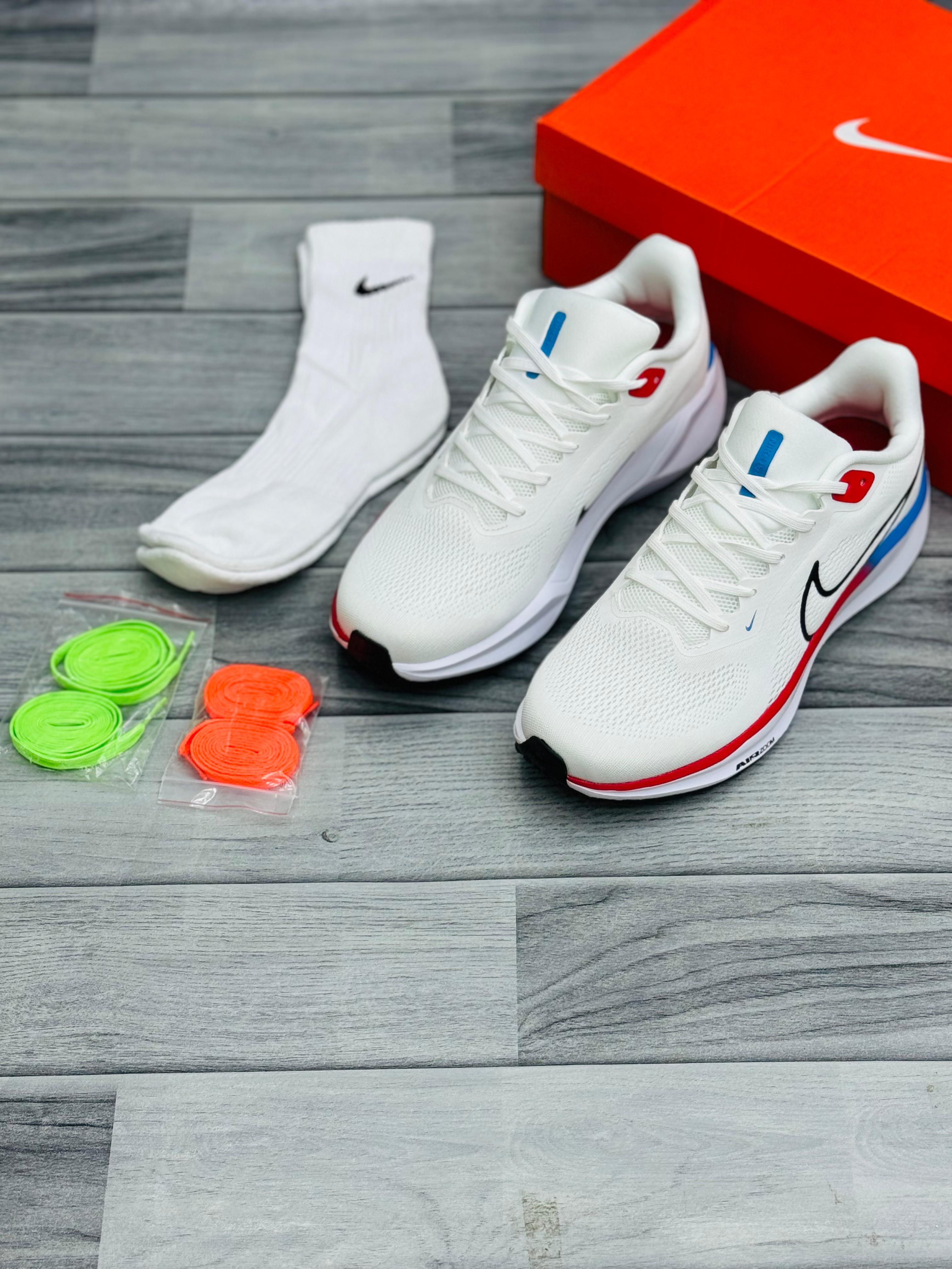 White Air Zoom Performance Running Shoes – Sleek & Lightweight