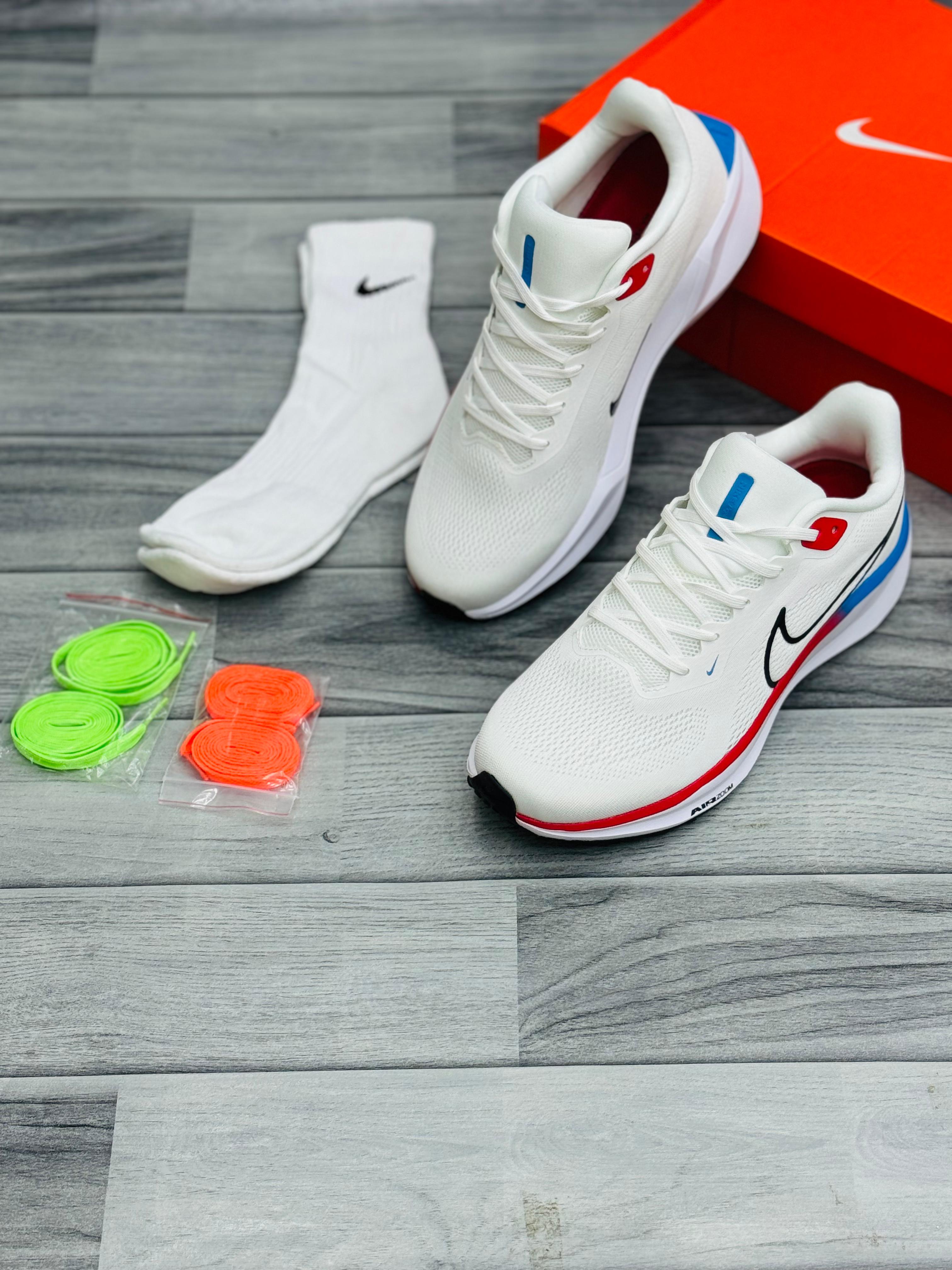 White Air Zoom Performance Running Shoes – Sleek & Lightweight