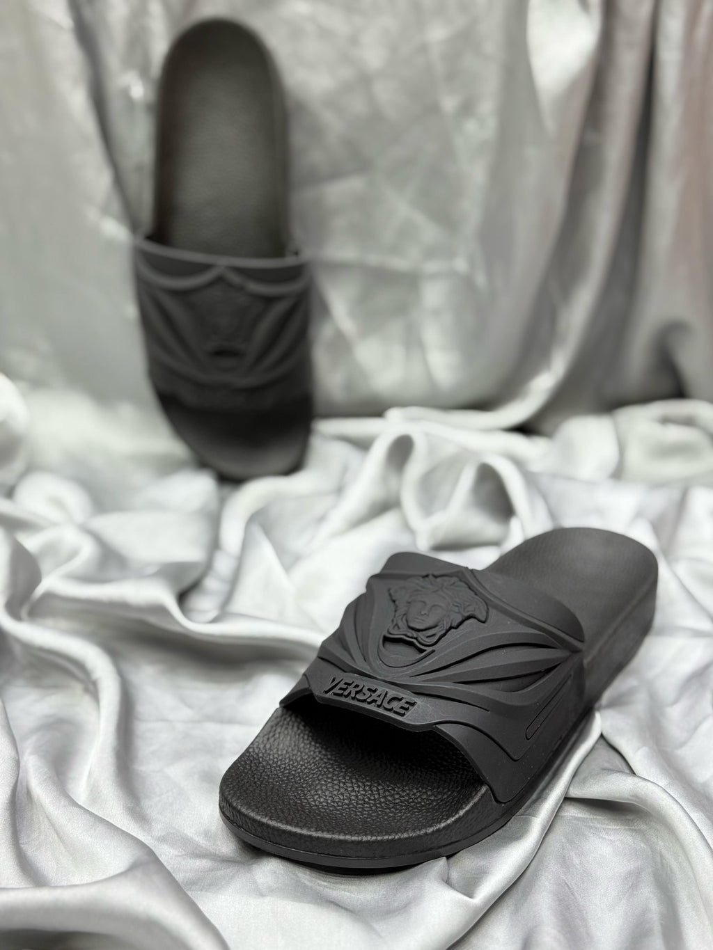 Versace Inspired Luxury Slides – Elevate Your Style & Comfort🖤