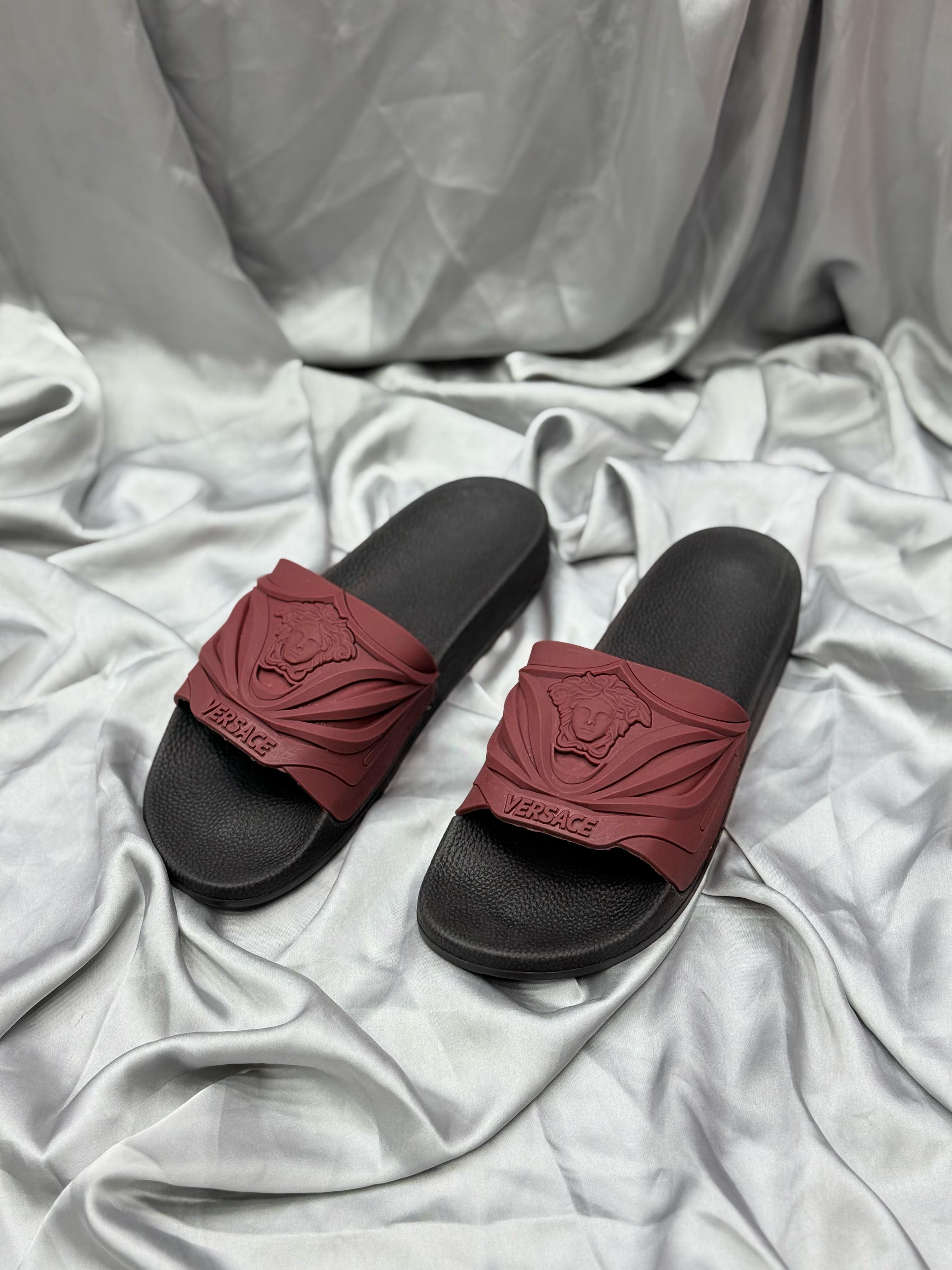 Versace Inspired Luxury Slides – Elevate Your Style & Comfort 🍷