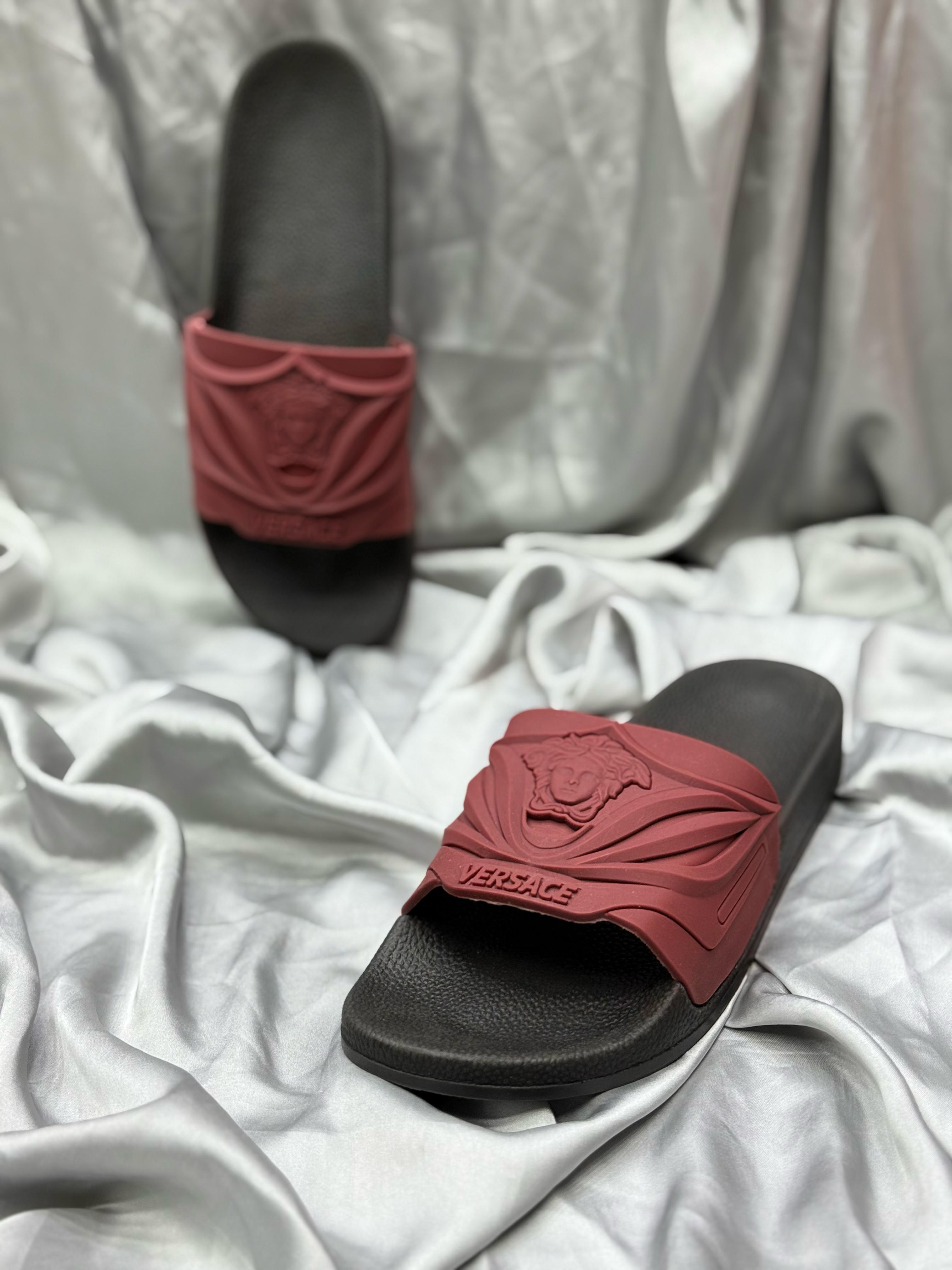 Versace Inspired Luxury Slides – Elevate Your Style & Comfort 🍷