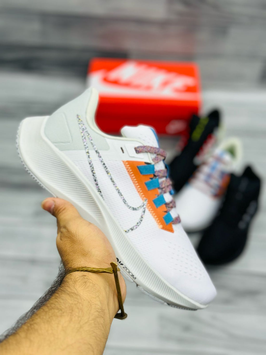 Nike Pegasus Trail Running Shoes – White Multicolor