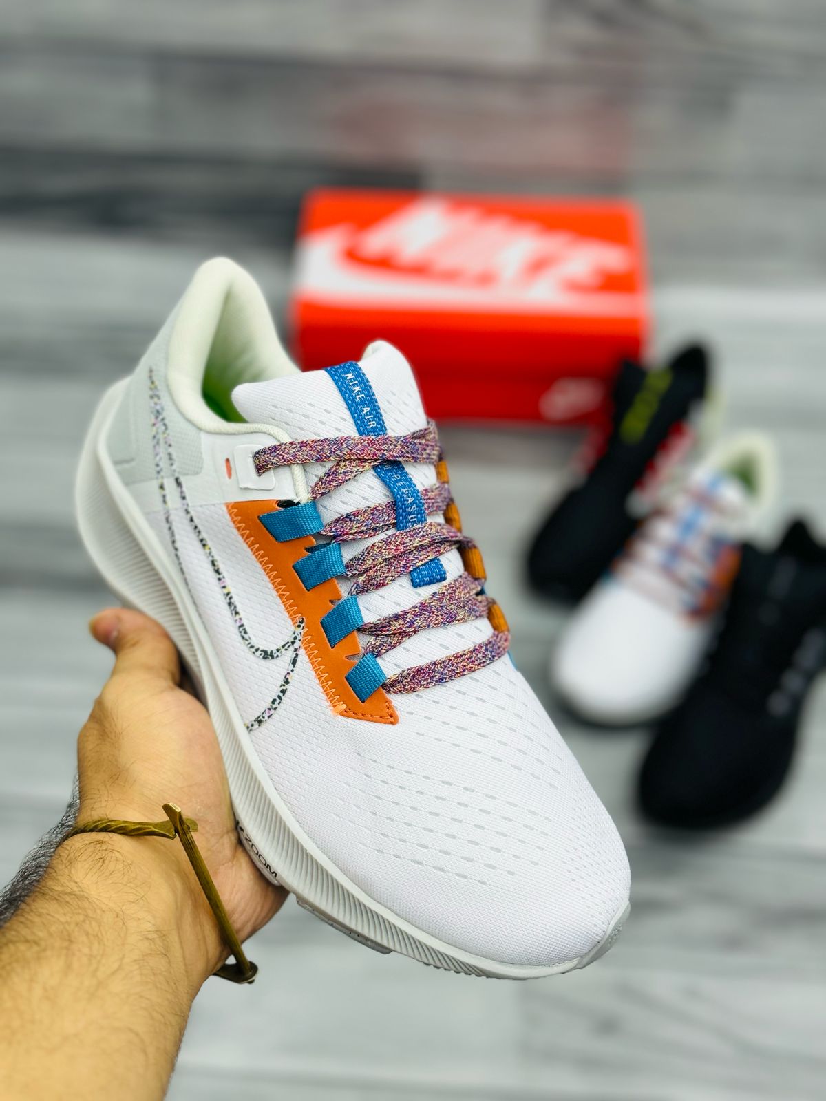 Nike Pegasus Trail Running Shoes – White Multicolor