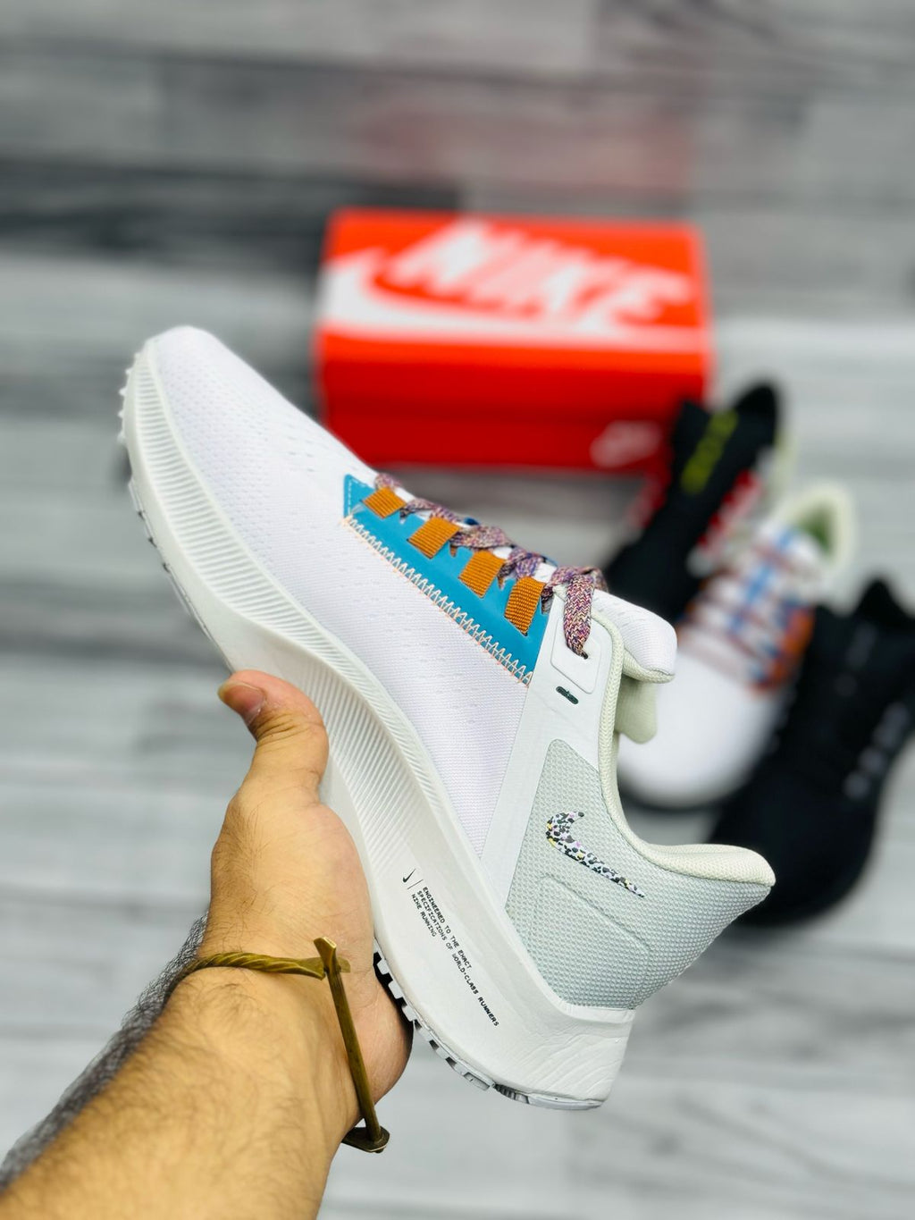 Nike Pegasus Trail Running Shoes – White Multicolor