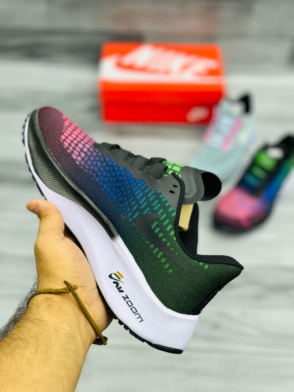 Nike BeTrue Zoom Pegasus 37 - Multicolor Gradient Running Shoe