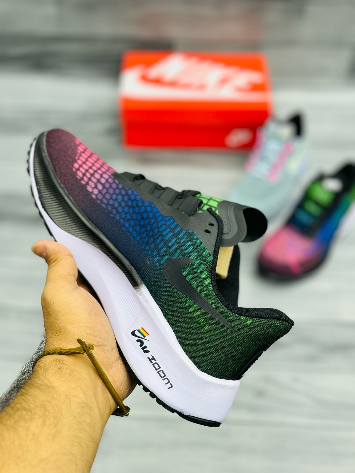 Nike BeTrue Zoom Pegasus 37 - Multicolor Gradient Running Shoe