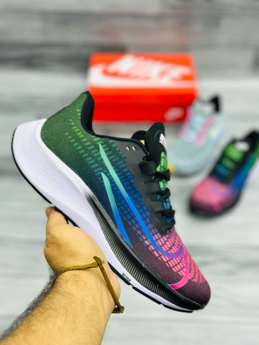 Nike BeTrue Zoom Pegasus 37 - Multicolor Gradient Running Shoe