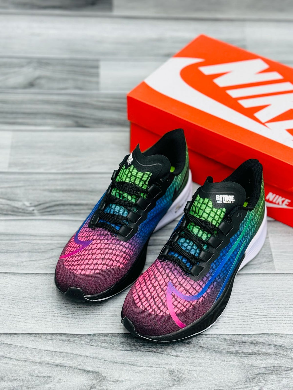 Nike BeTrue Zoom Pegasus 37 - Multicolor Gradient Running Shoe