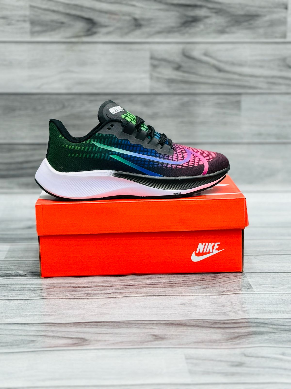 Nike BeTrue Zoom Pegasus 37 - Multicolor Gradient Running Shoe