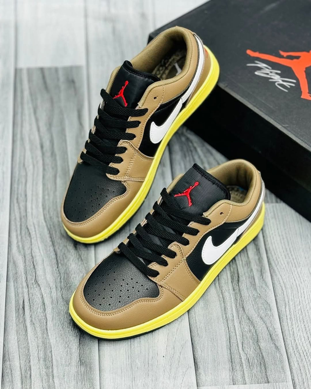 Air Jordan 1 Low Mocha Yellow