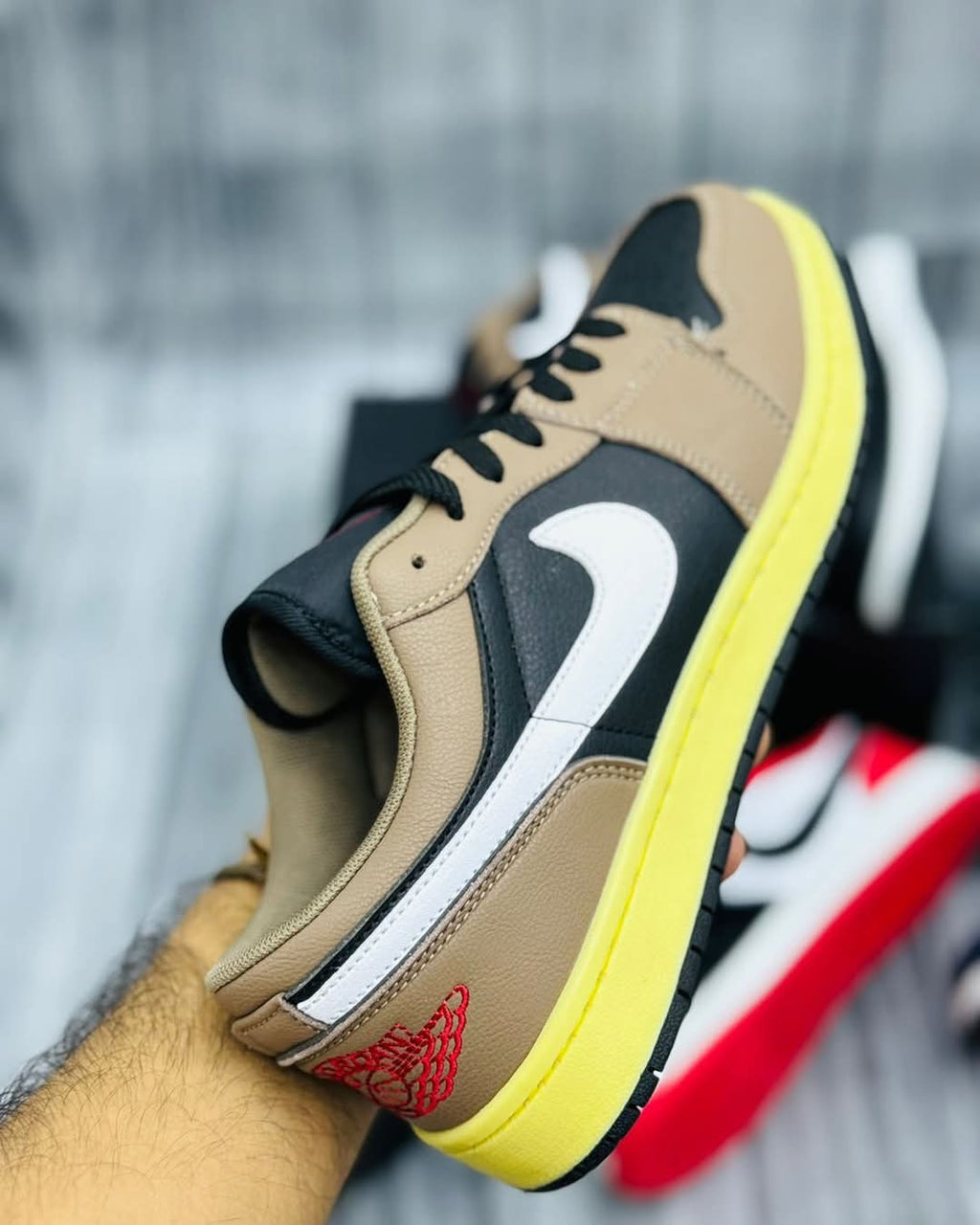 Air Jordan 1 Low Mocha Yellow