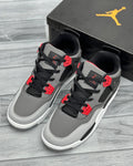 Air Jordan 4 Retro Grey Red