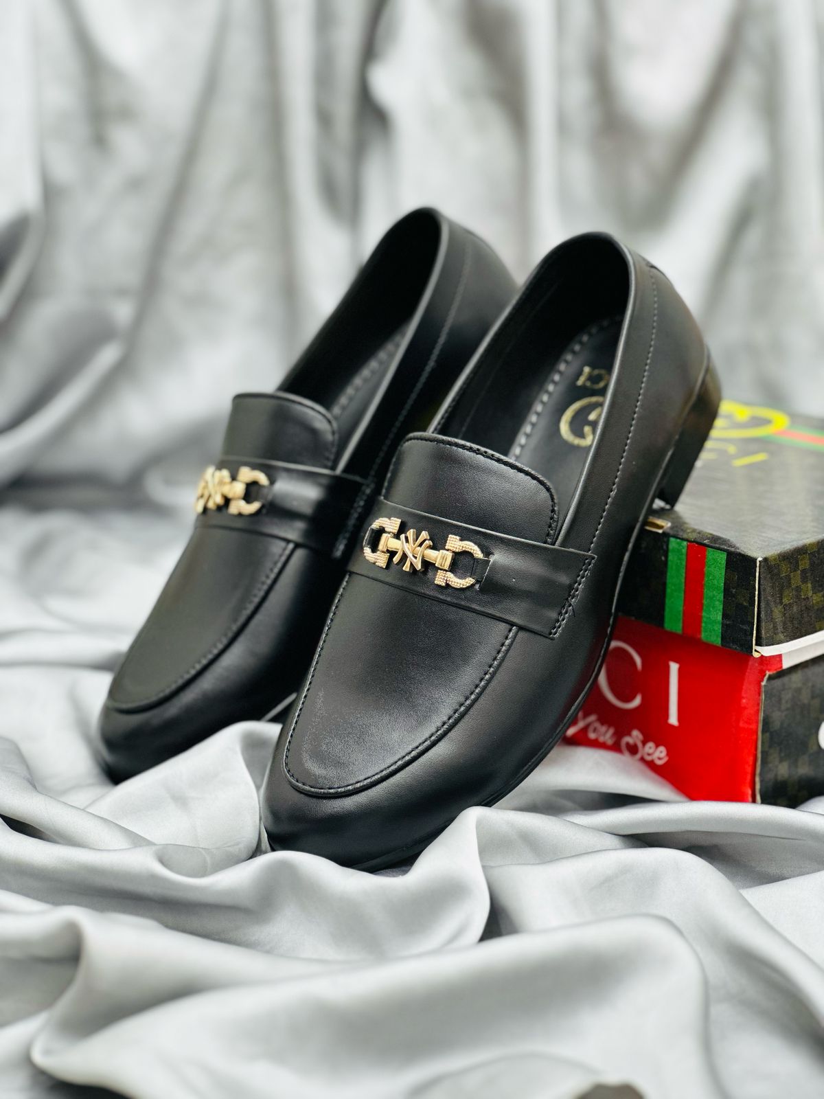 Luxury Black Loafers and walk with confidence in every step!
