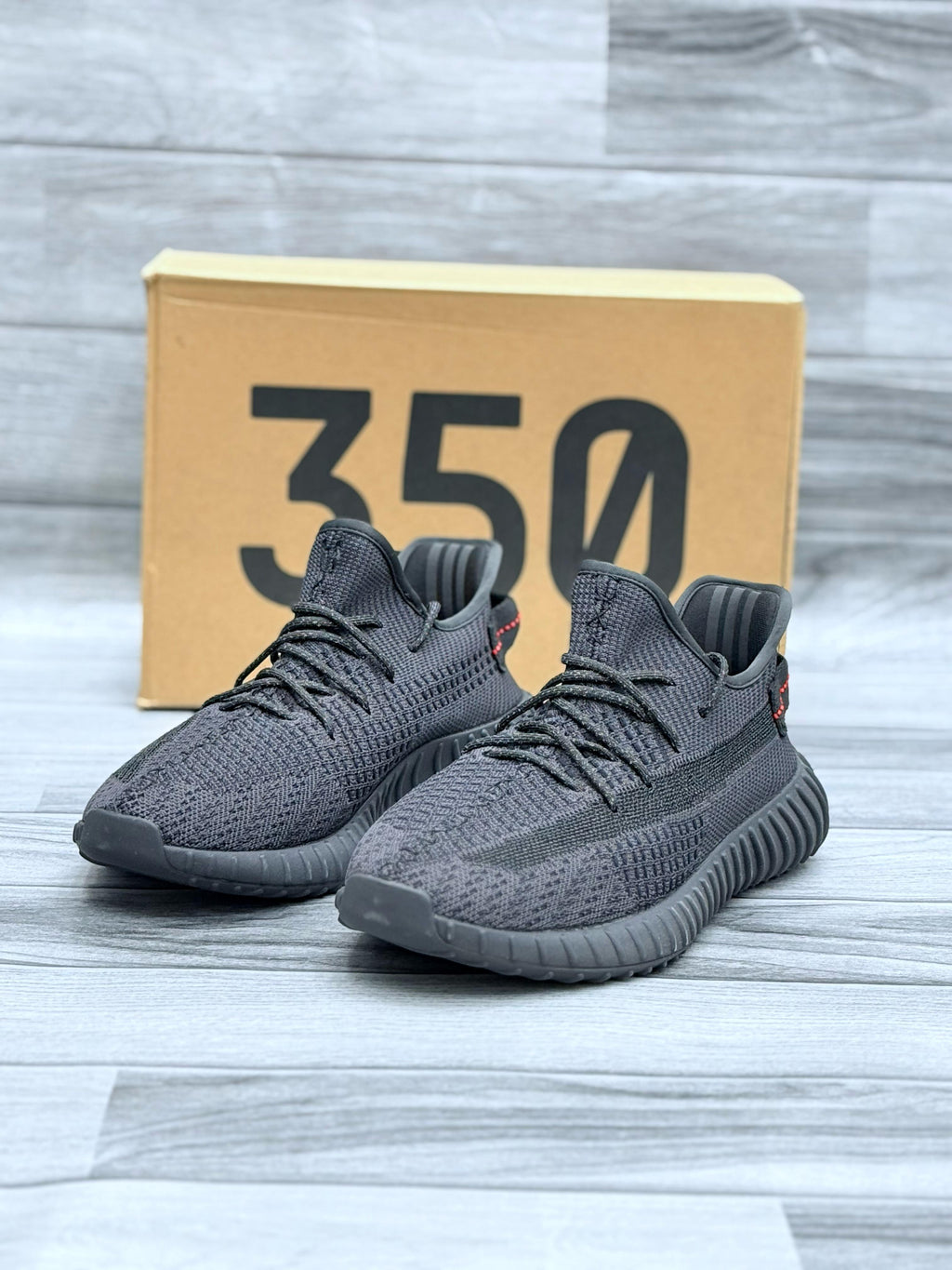 Yeezy Boost 350 V2 “Black Static” – Sleek All-Black Streetwear Icon