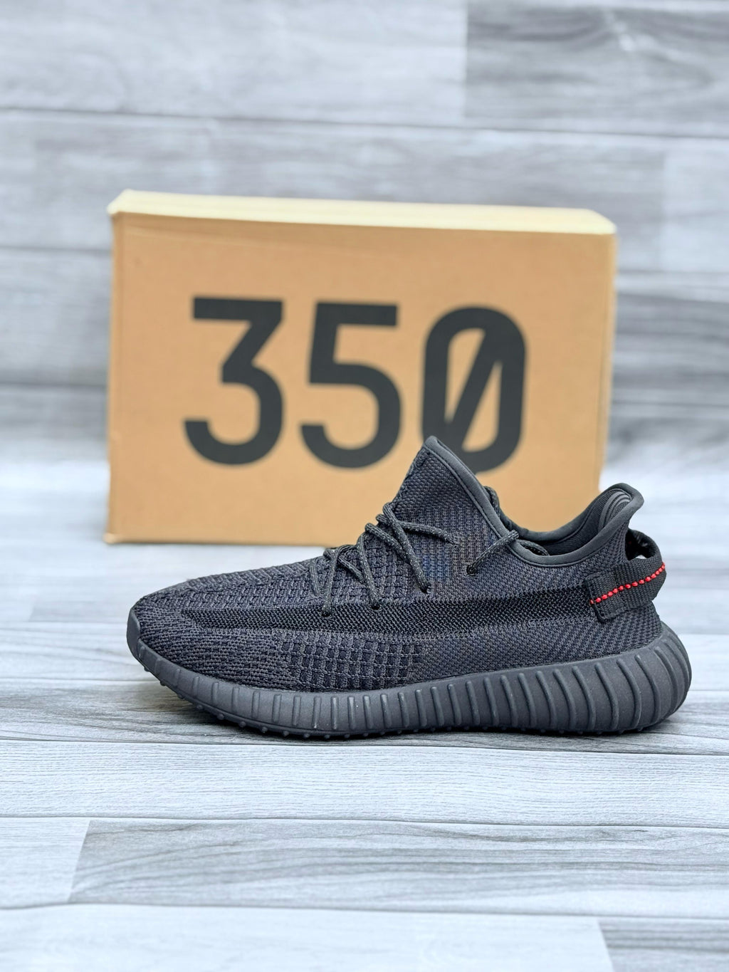 Yeezy Boost 350 V2 “Black Static” – Sleek All-Black Streetwear Icon
