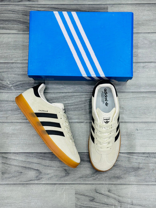 Adidas Gazelle Off White Sneakers – Classic Gum Sole