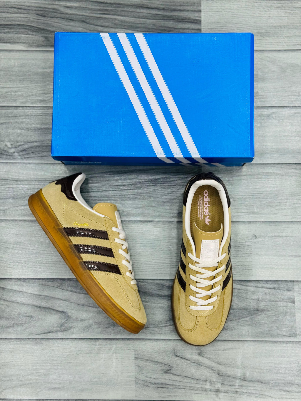 Adidas Gazelle Beige & Brown Sneakers