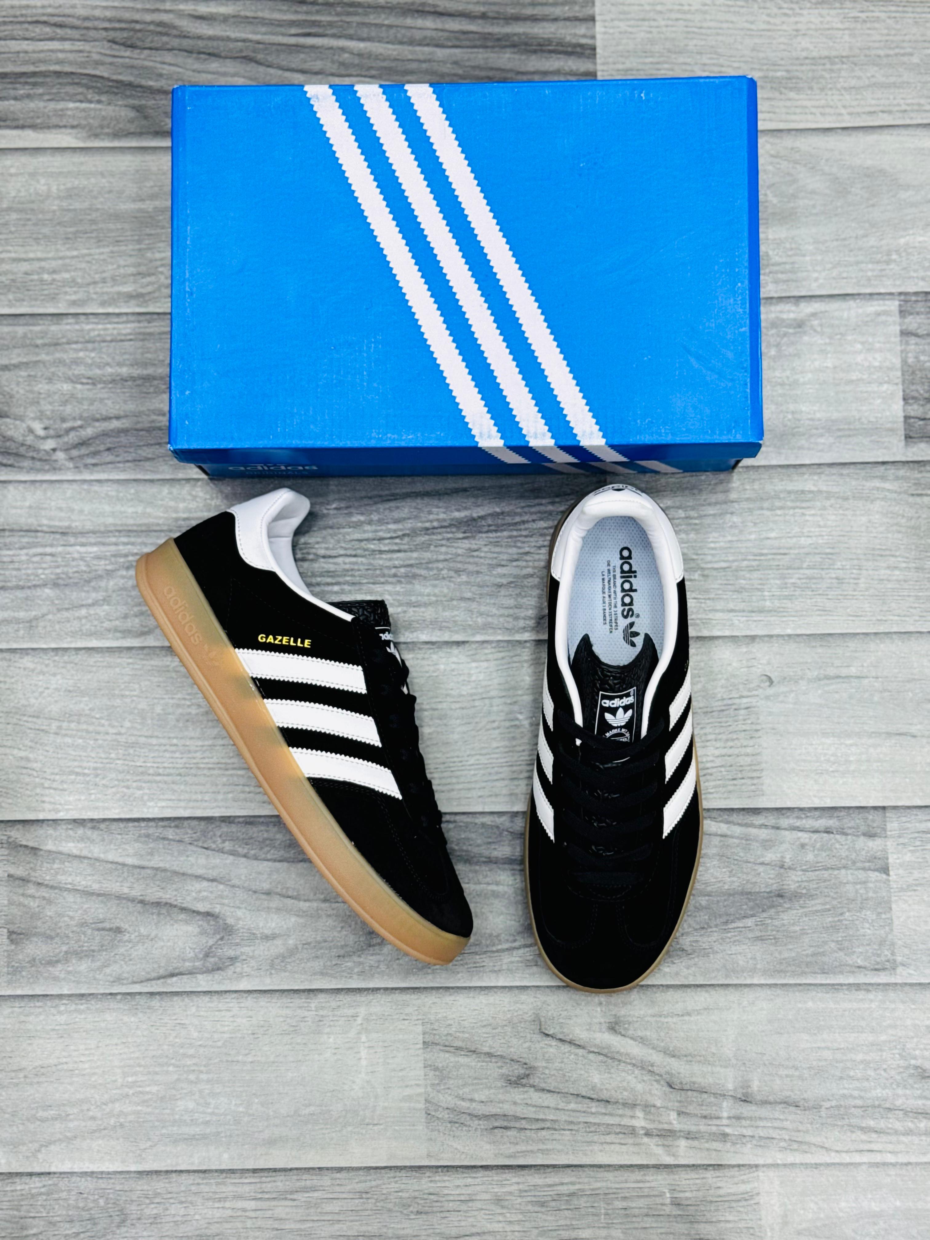 Adidas Gazelle Black & White Sneakers
