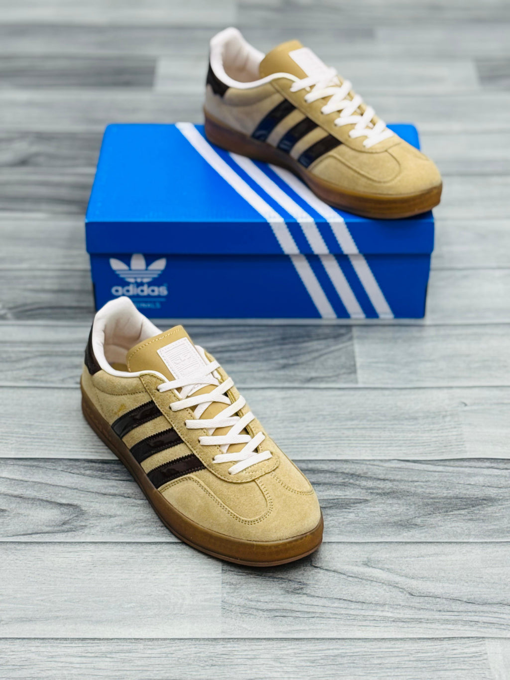 Adidas Gazelle Beige & Brown Sneakers