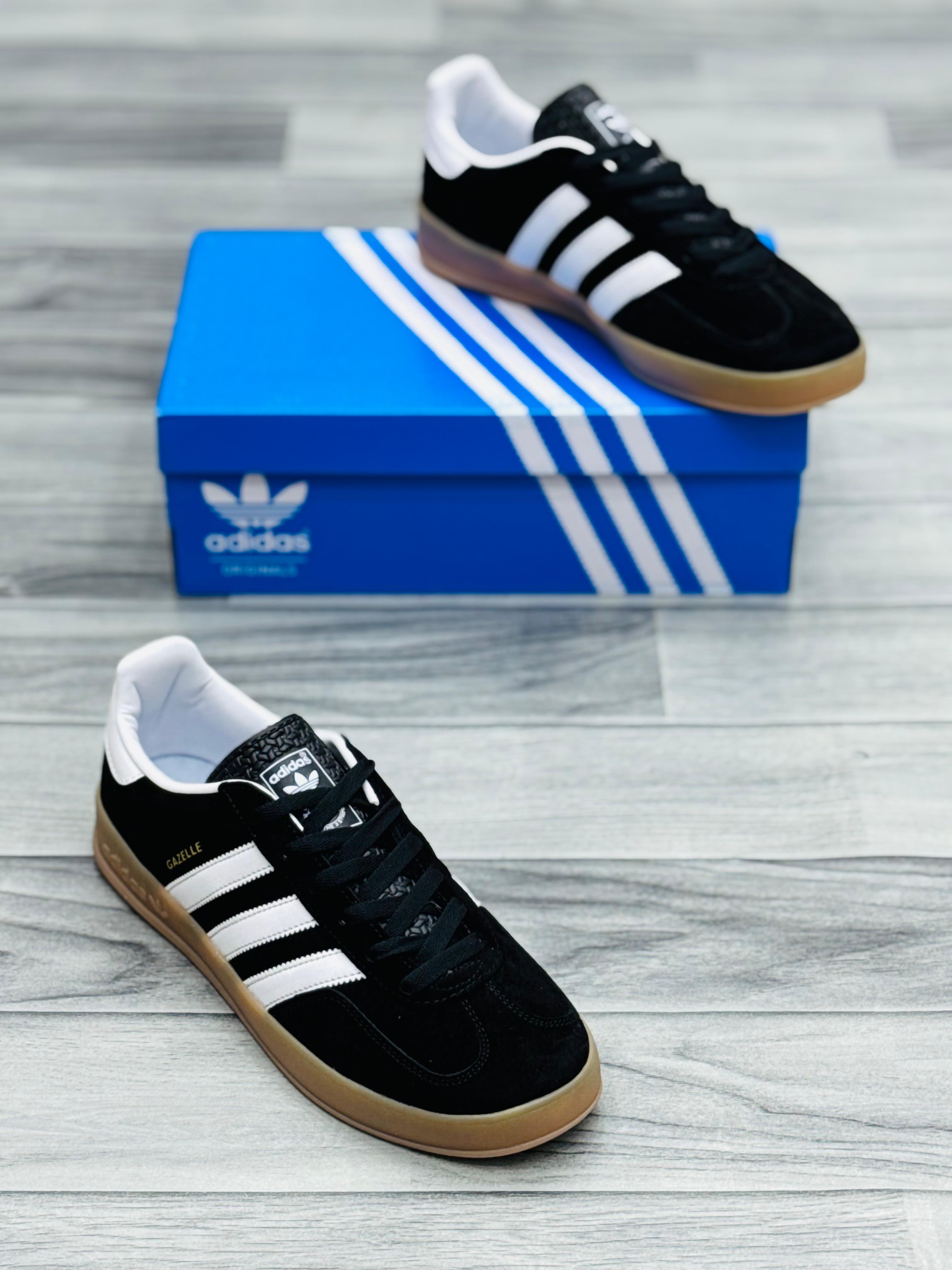 Adidas Gazelle Black & White Sneakers