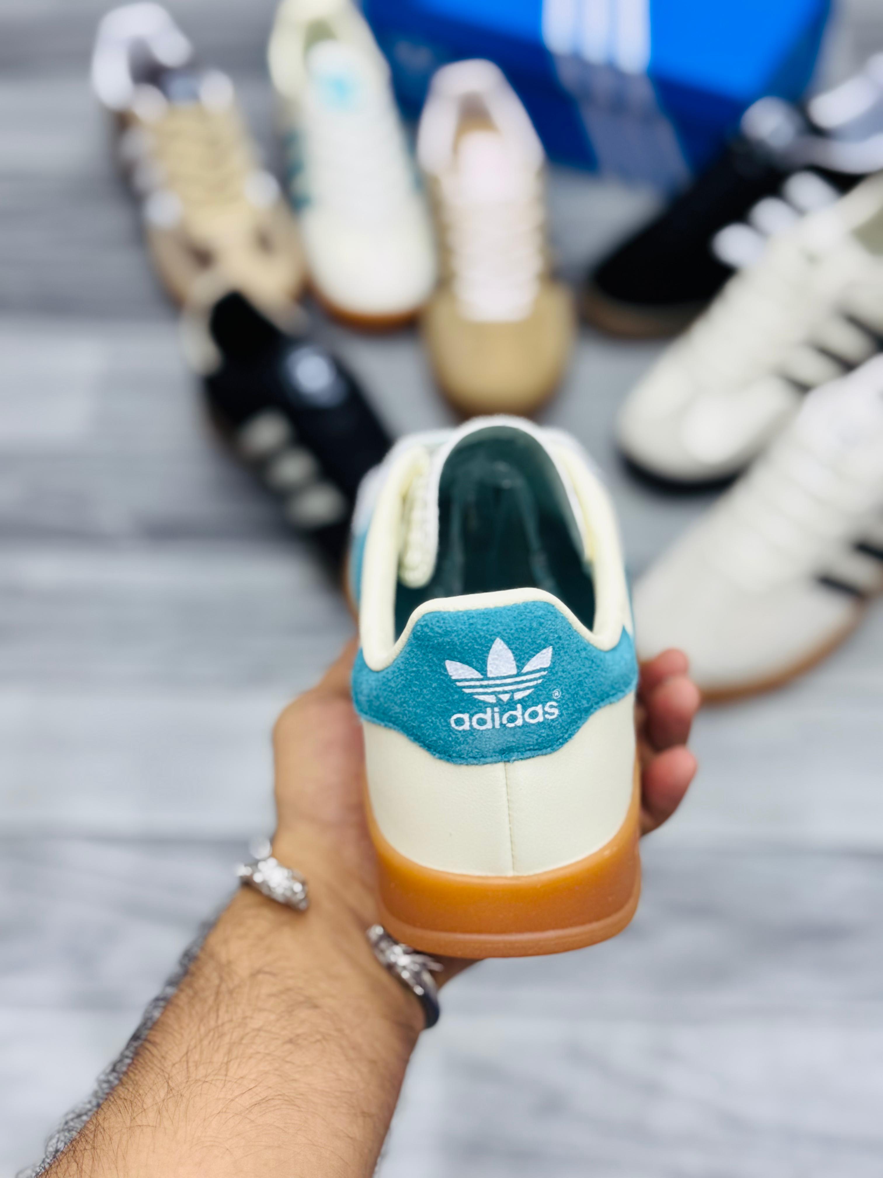 Adidas Gazelle Vintage White Aqua – Classic Retro Sneakers