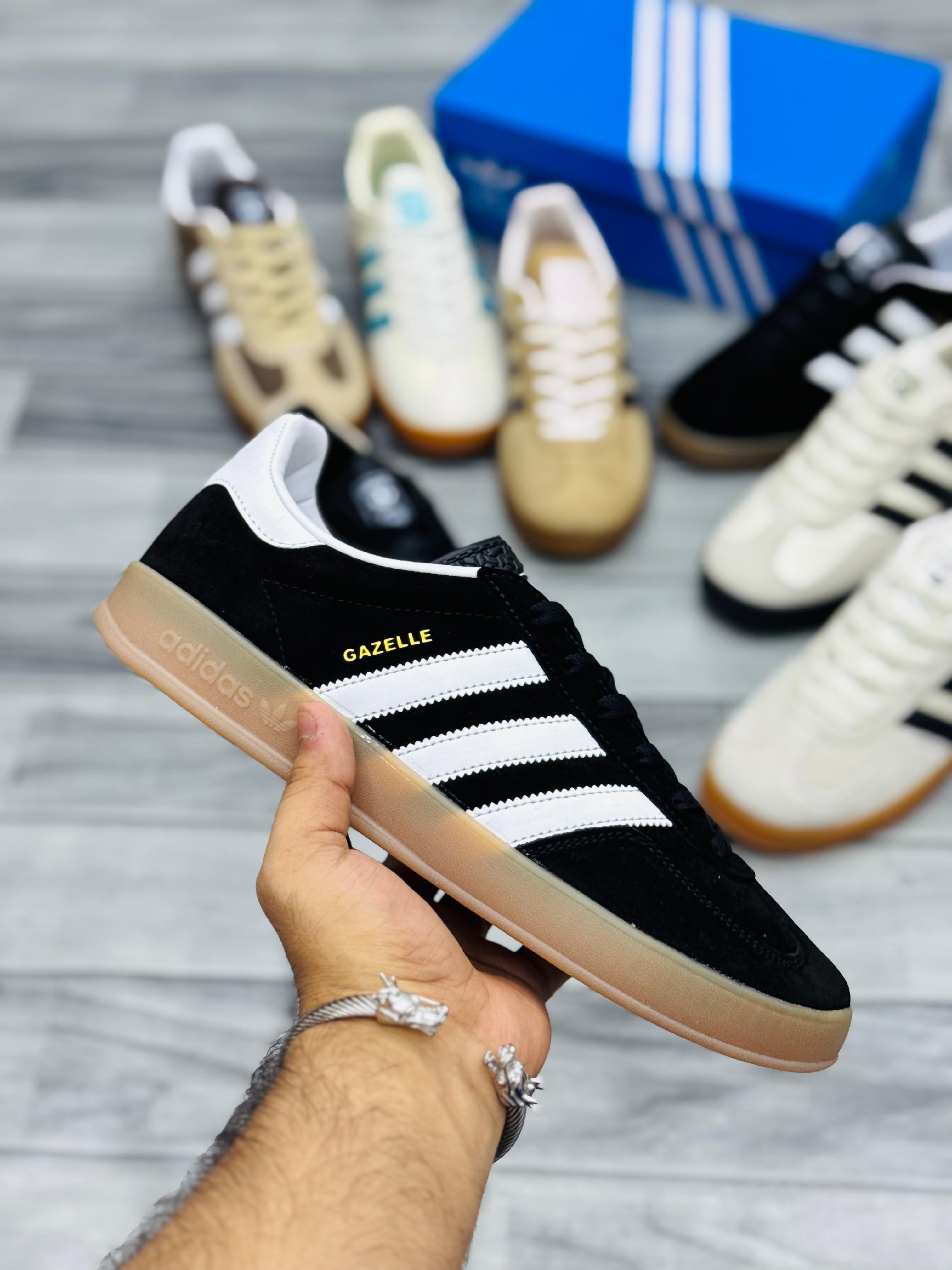 Adidas Gazelle Black & White Sneakers