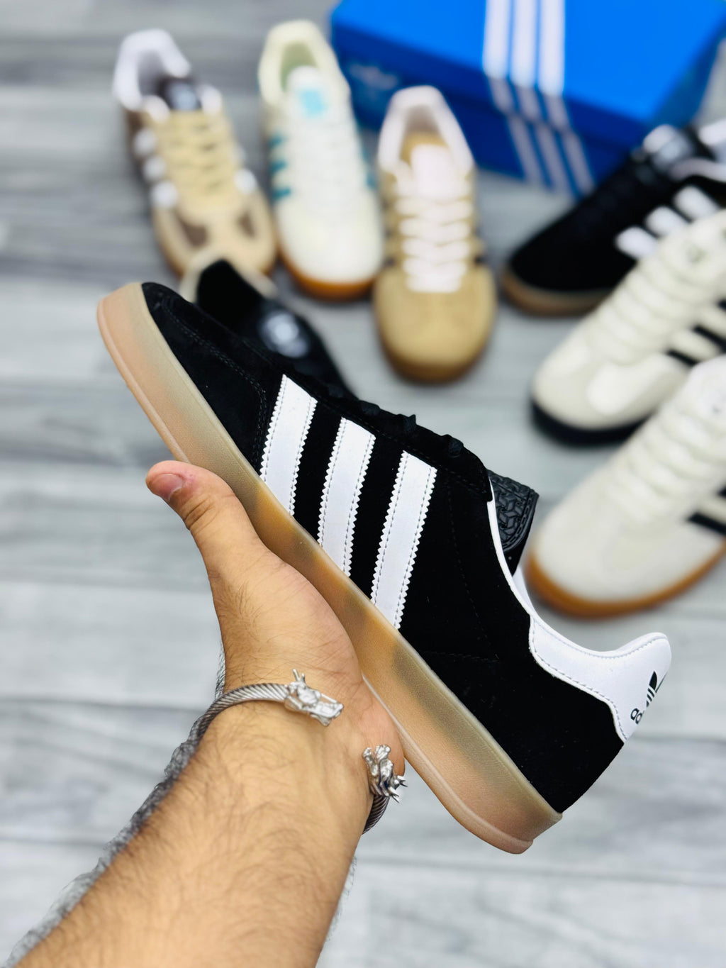 Adidas Gazelle Black & White Sneakers