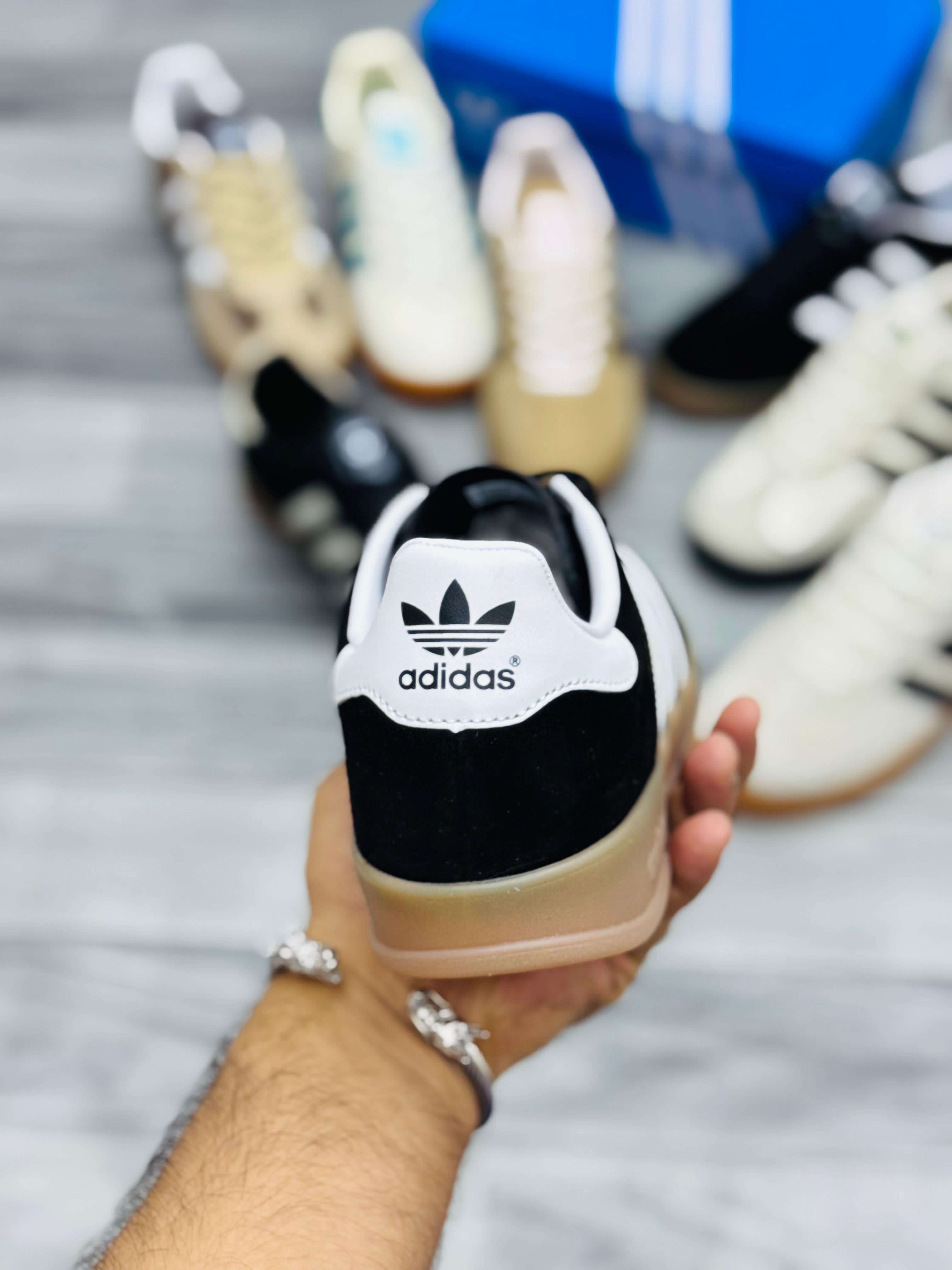 Adidas Gazelle Black & White Sneakers