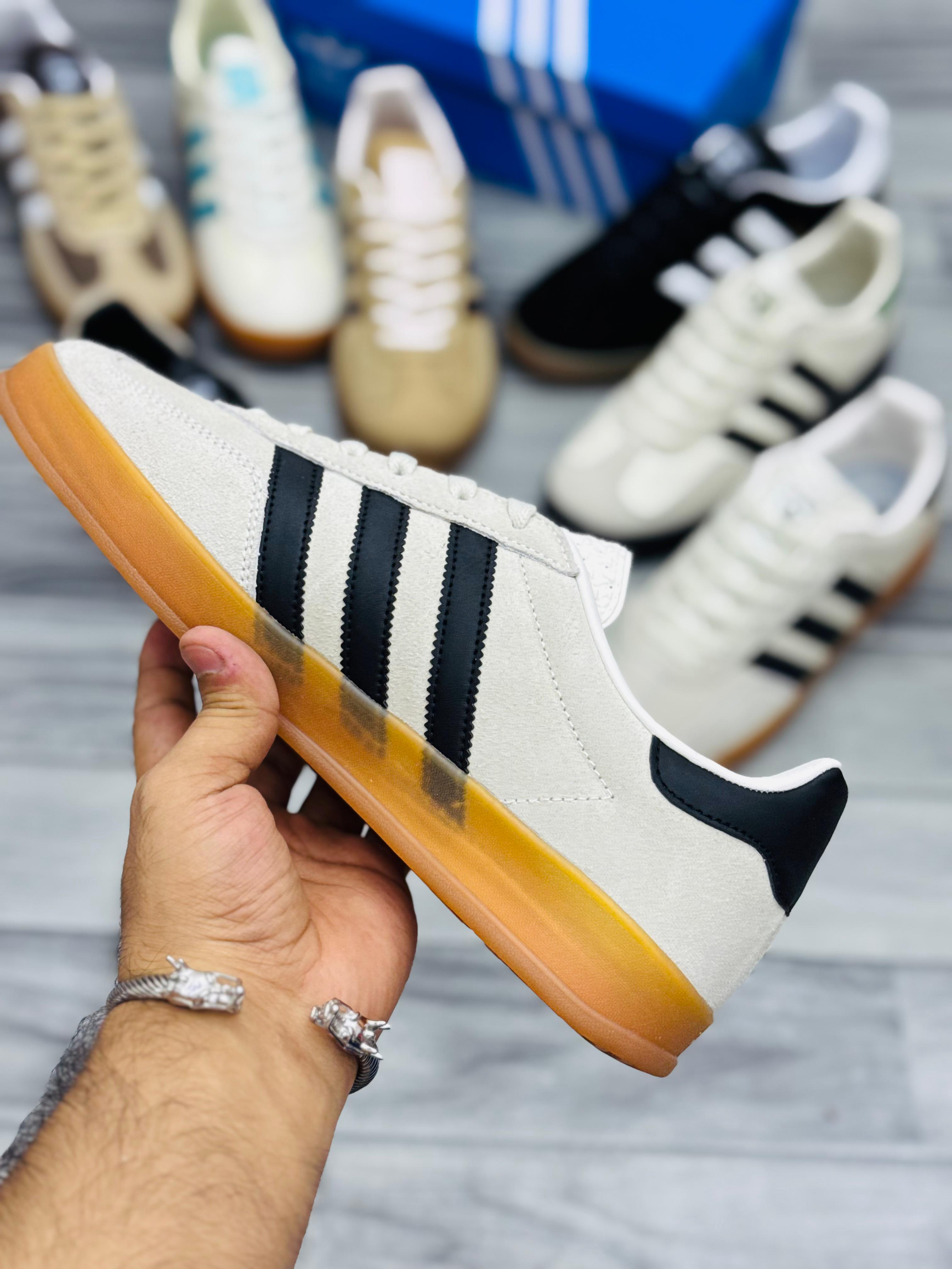 Adidas Gazelle Off White Sneakers – Classic Gum Sole
