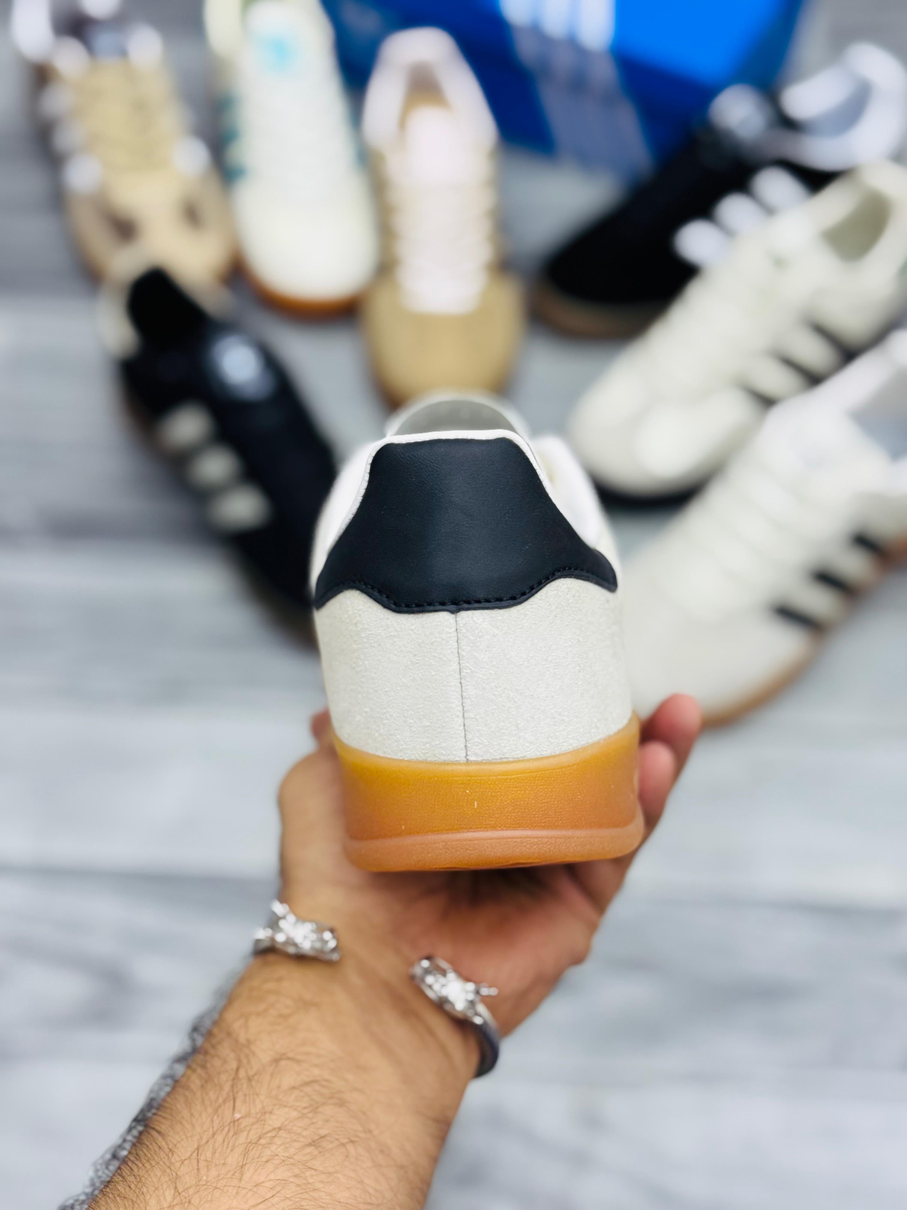 Adidas Gazelle Off White Sneakers – Classic Gum Sole