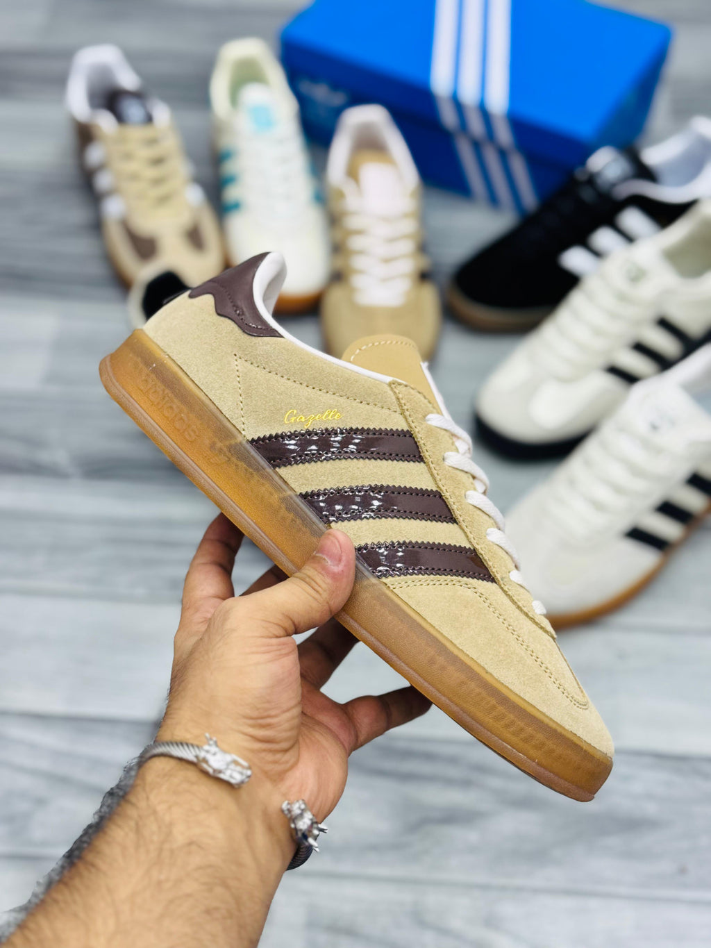 Adidas Gazelle Beige & Brown Sneakers