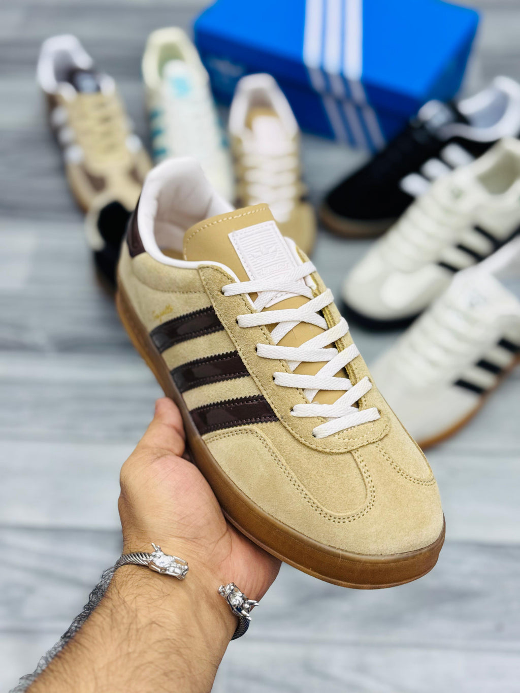 Adidas Gazelle Beige & Brown Sneakers
