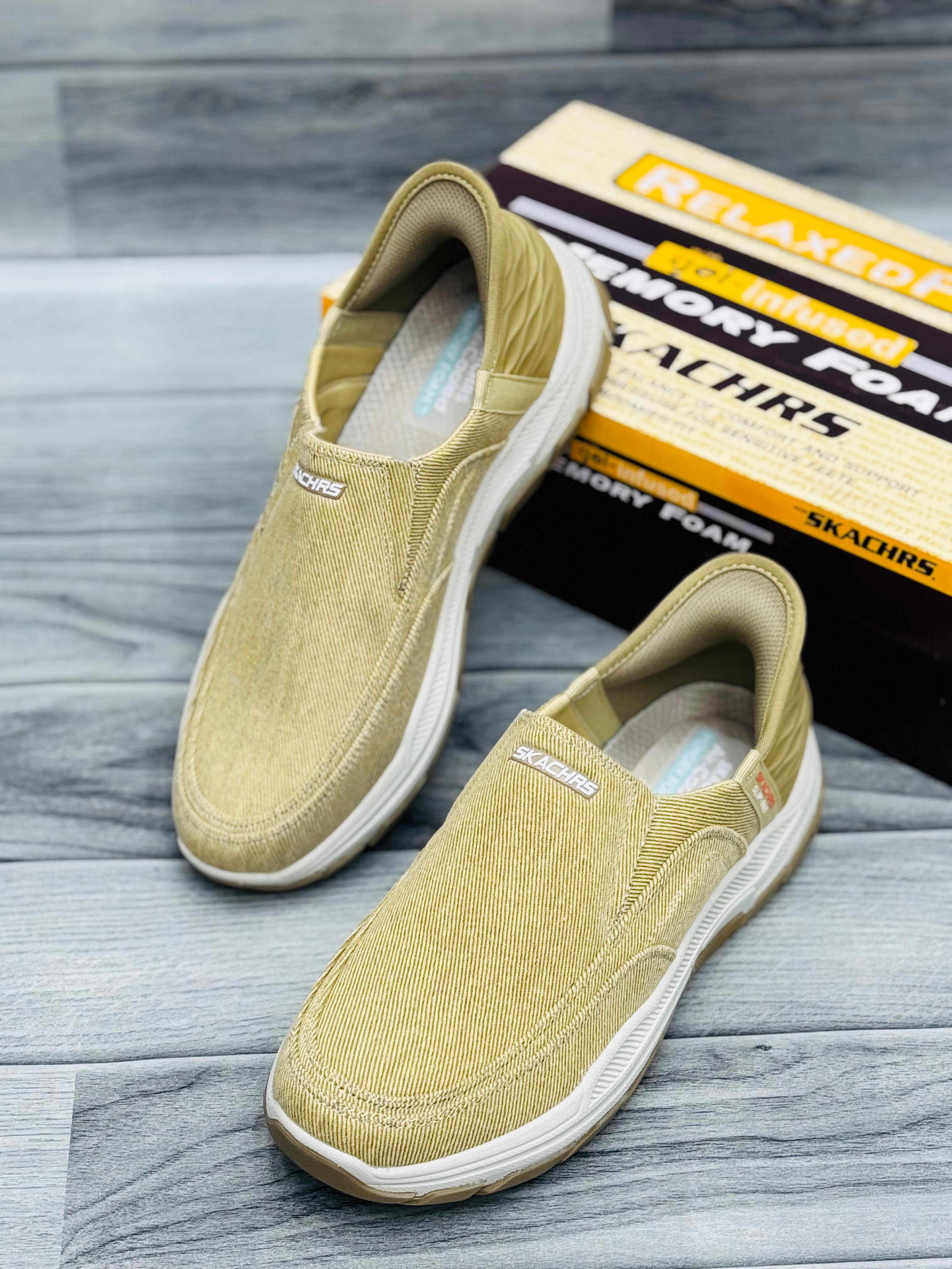 Skeachrs Men's Casual Slip-On Loafers – Denim Blue