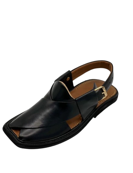 Black Panther Premium Leather Peshawari Chappal – A Bold Statement of Style & Tradition🖤
