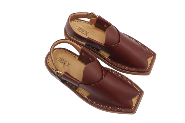 🤎 Ibex Captaan Brown Pure Leather Peshawari Chappal – A Symbol of Elegance & Tradition