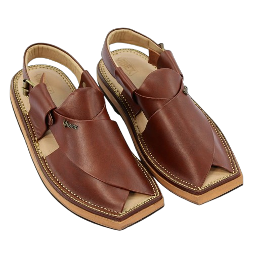 🤎 Ibex Captaan Brown Pure Leather Peshawari Chappal – A Symbol of Elegance & Tradition